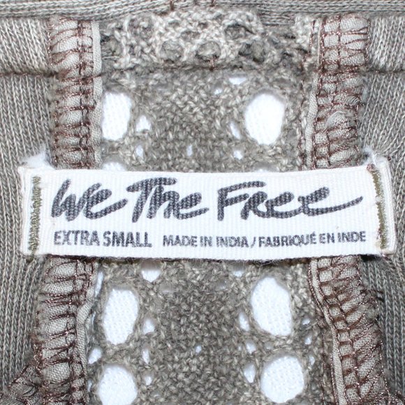 Free People Lost Cause Dolphin Wash Front Tie Cropped Cardigan, Size XS - Picture 8 of 9